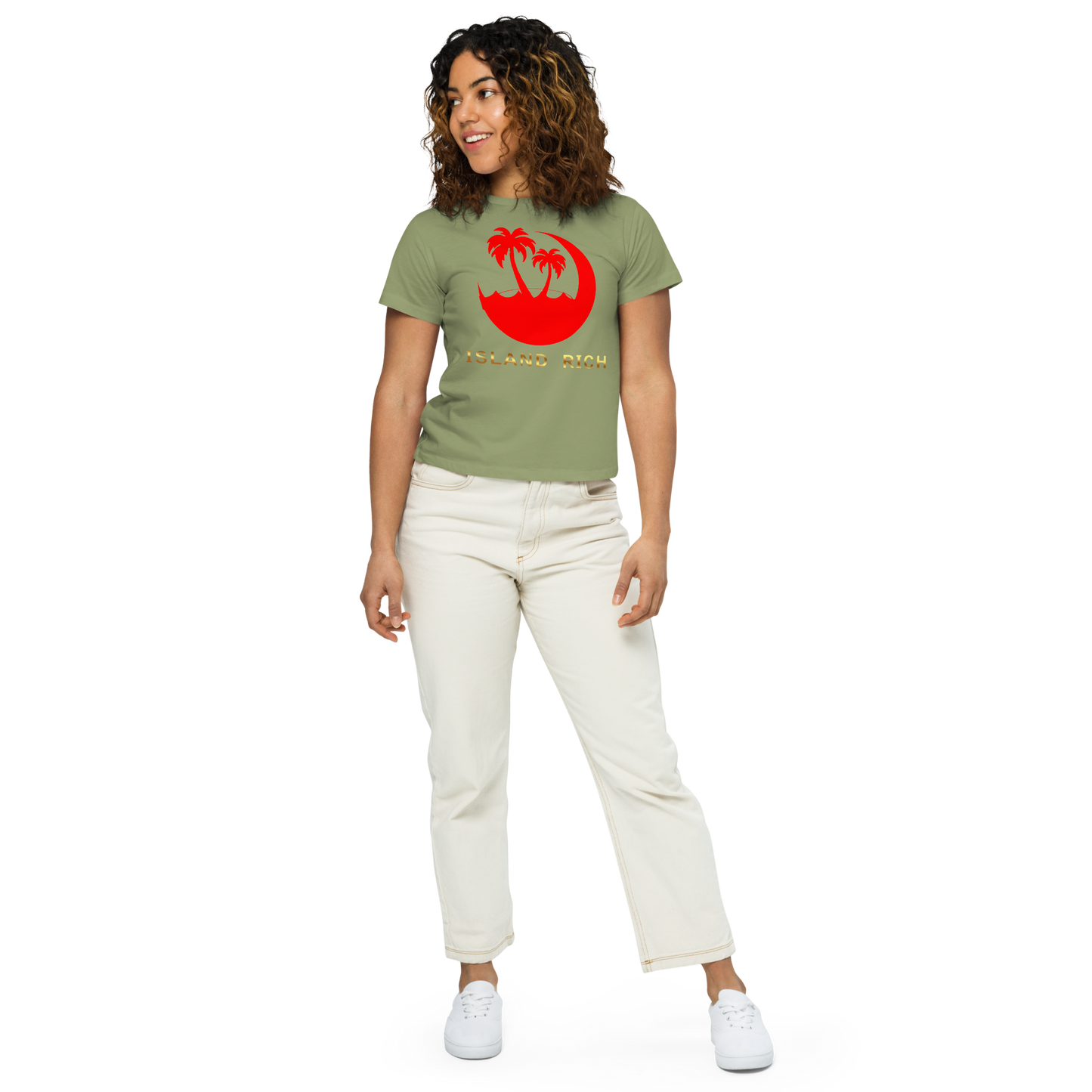 Women’s island rich high-waisted t-shirt