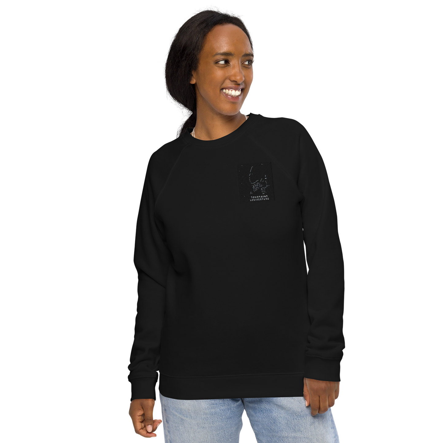 Toussaint Unisex organic raglan sweatshirt