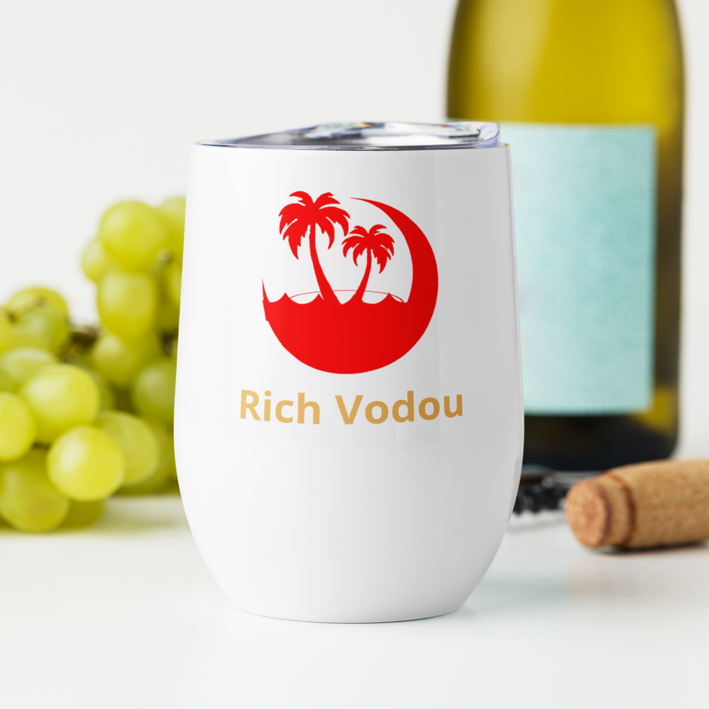 Rich Vodou Wine tumbler